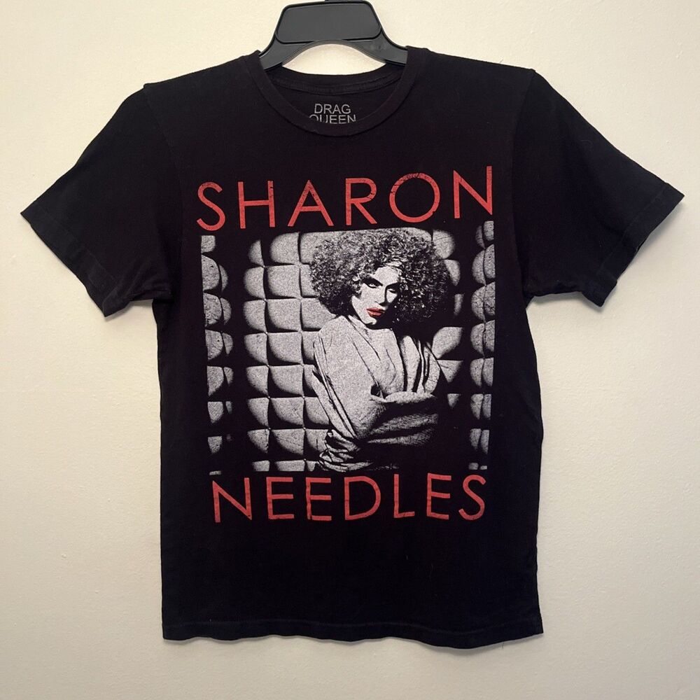 SHARON NEEDLES Drag Queen Merch Queen Of Goth Graphic Tee, Black- S